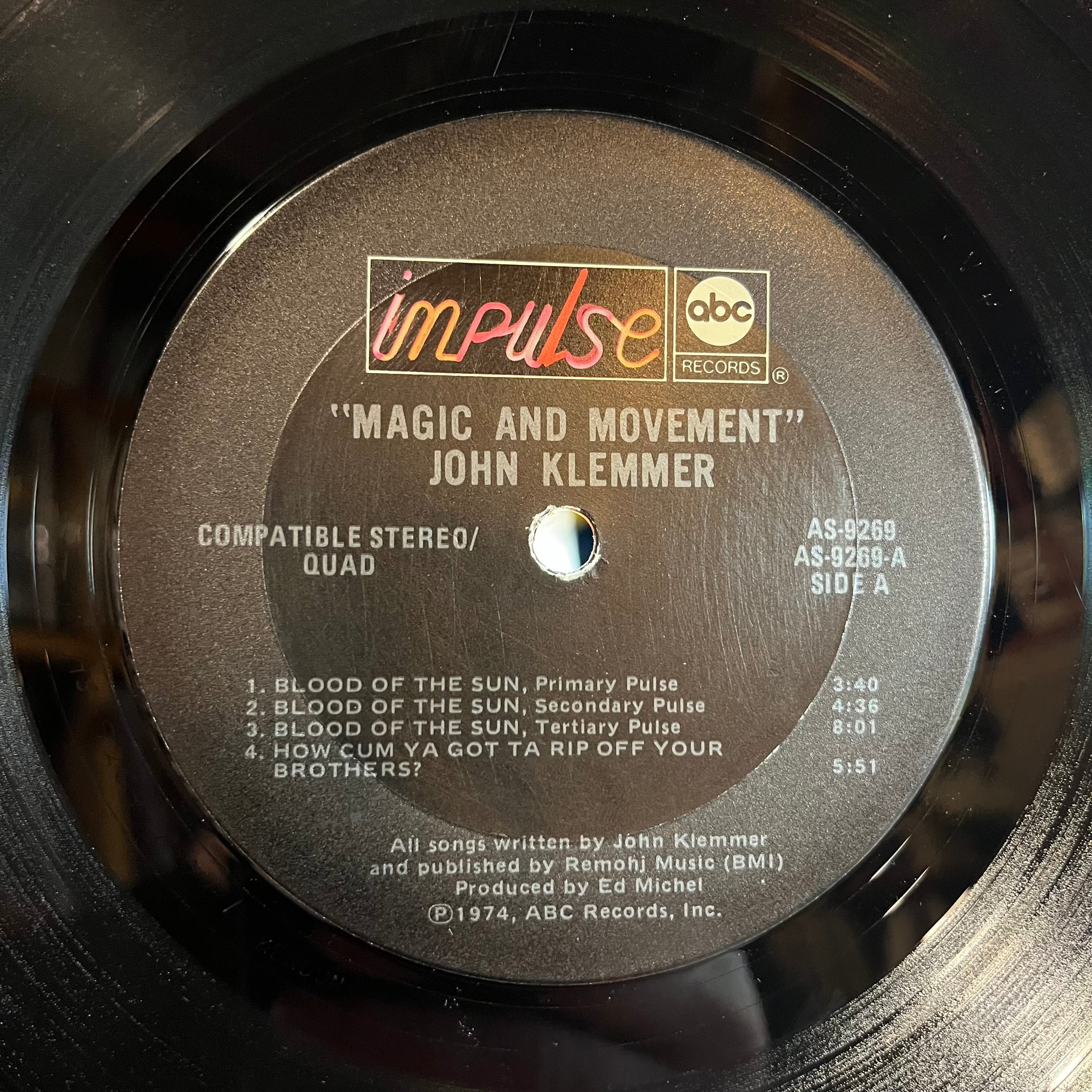 John Klemmer - Magic And Movement (VINYL) | Excellent (EX) Excellent+ (EX+)