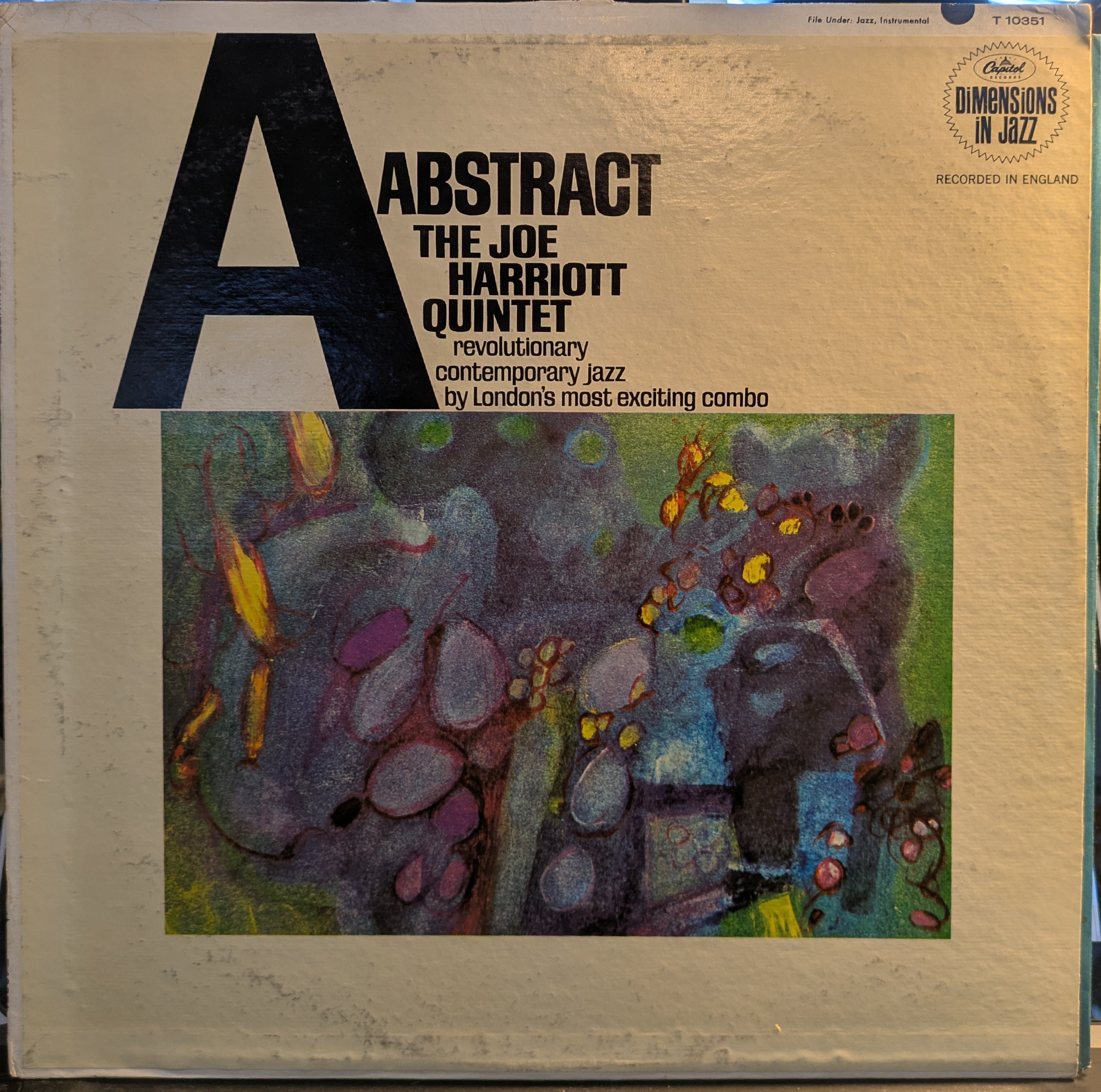 Joe Harriott Quintet - Abstract (VINYL) | Excellent (EX) Very Good Plus (VG+)
