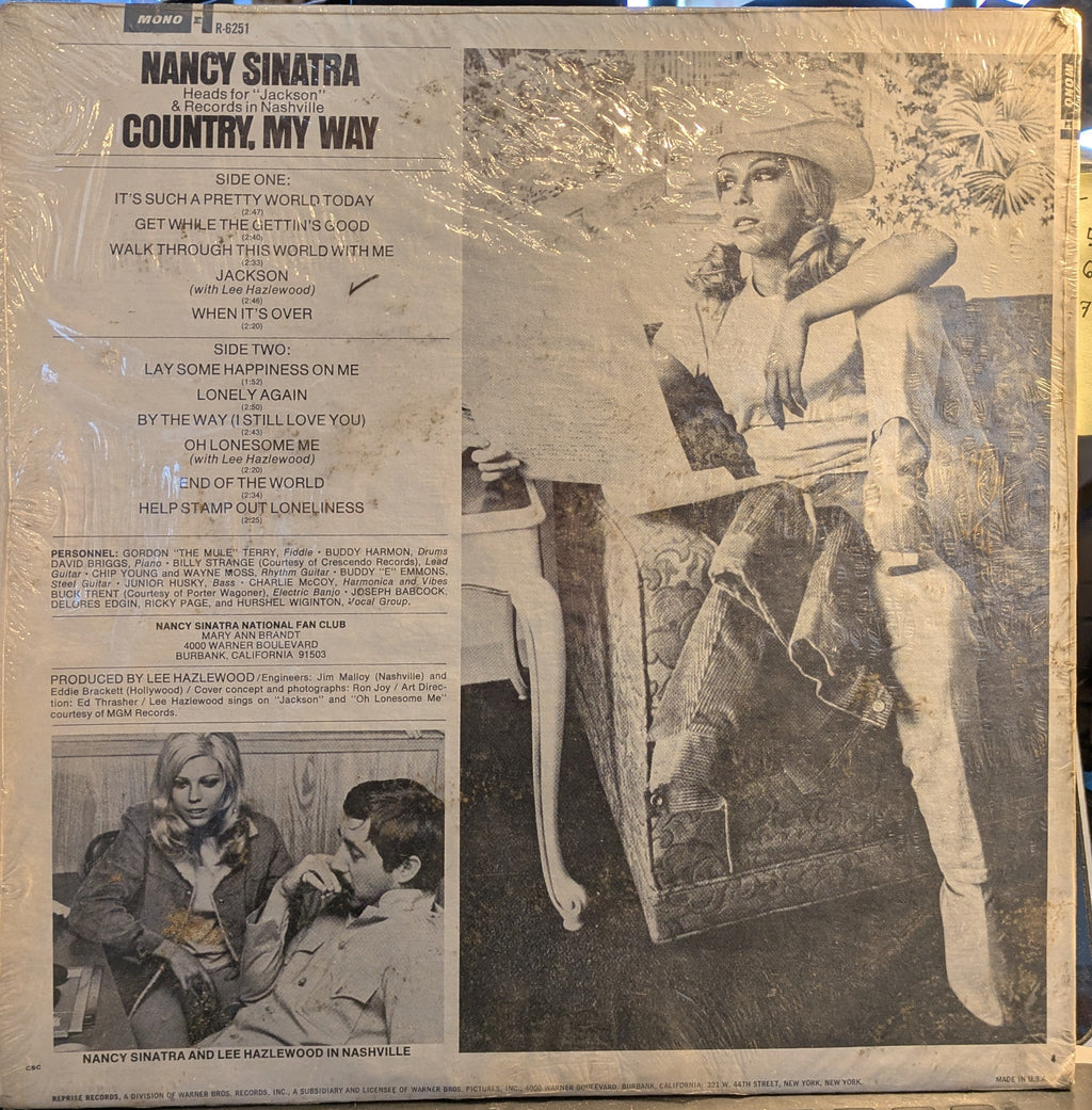 Nancy Sinatra - Country, My Way (VINYL) | Excellent (EX) Near Mint (NM)