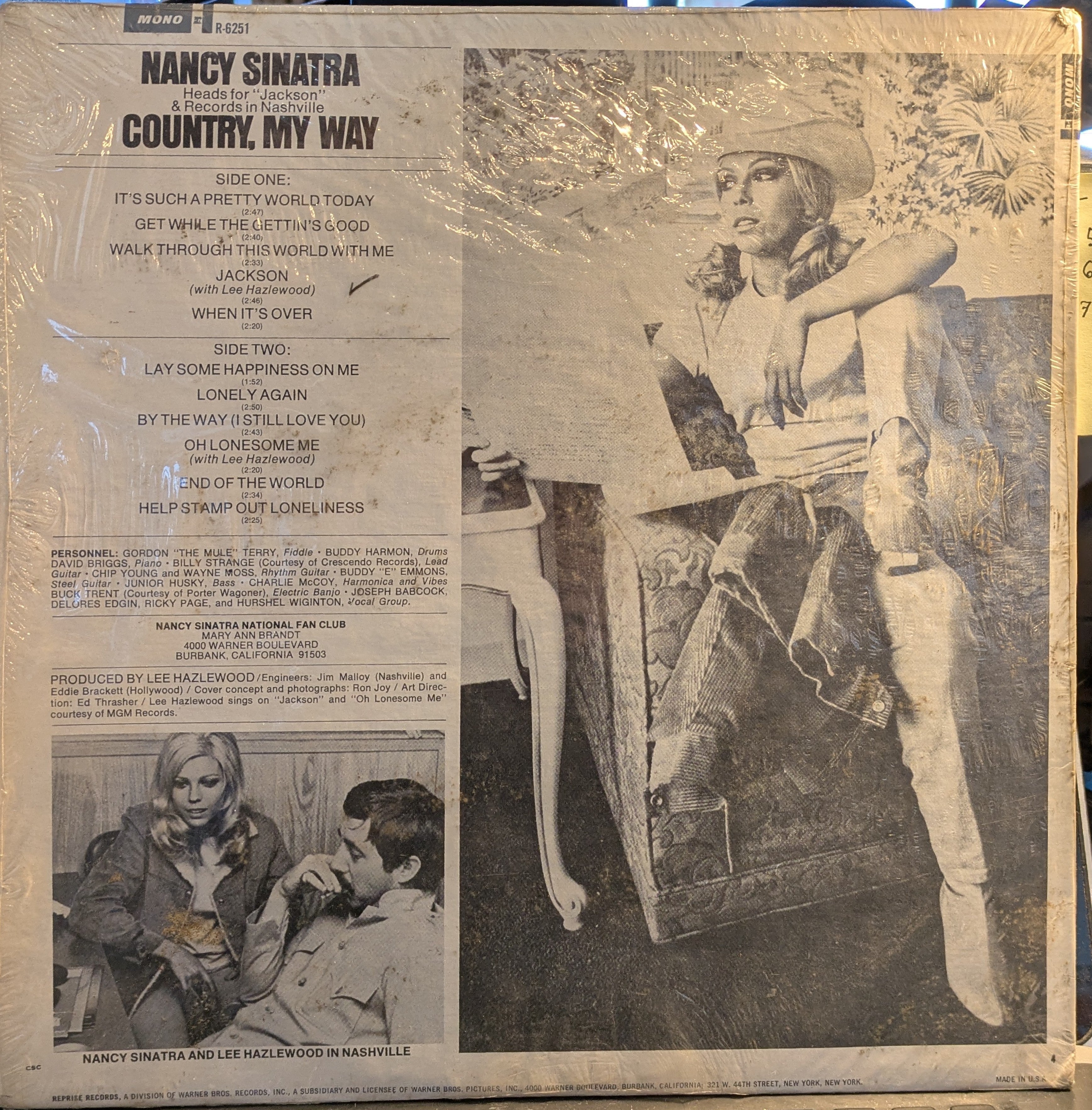 Nancy Sinatra - Country, My Way (VINYL) | Excellent (EX) Near Mint (NM)