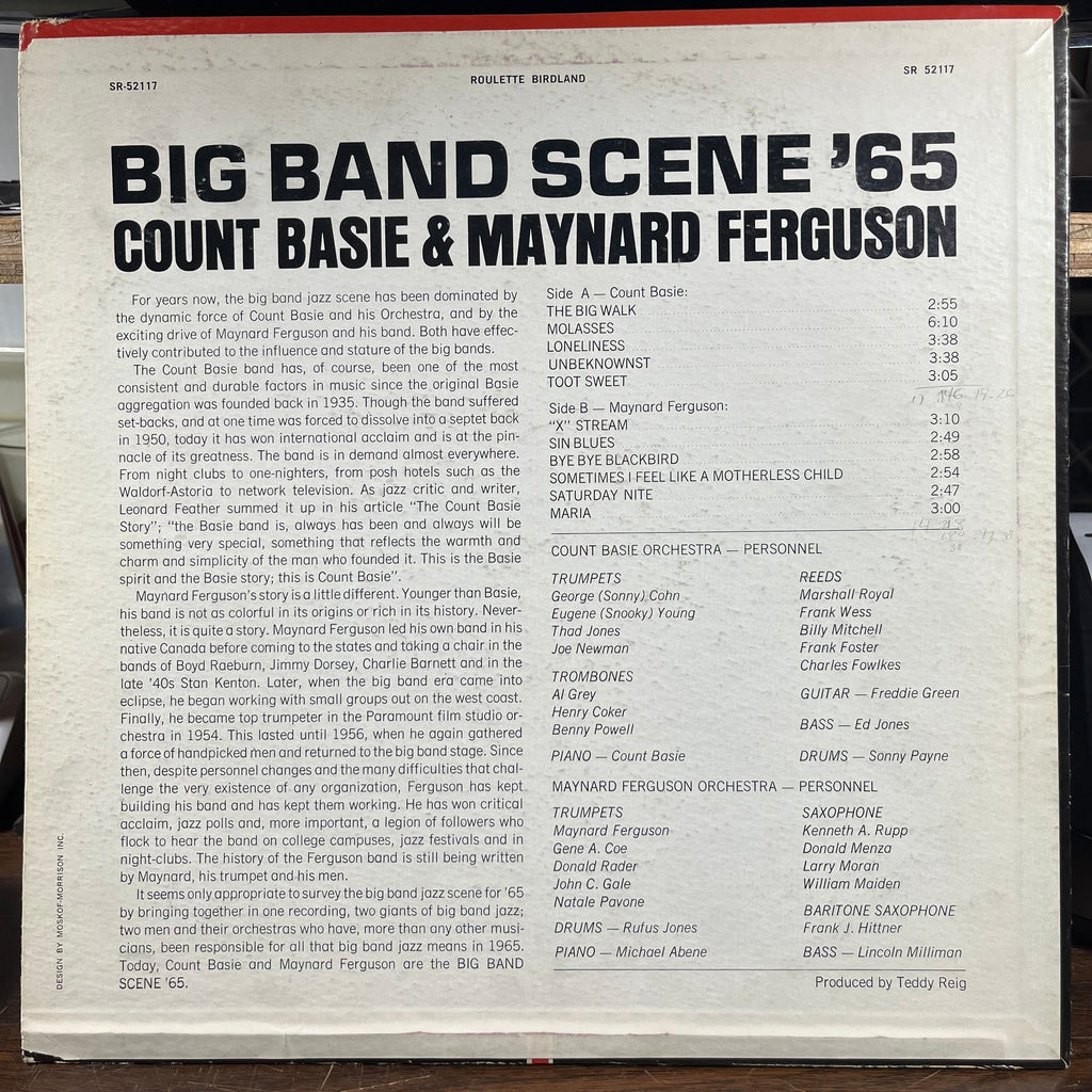Count Basie - Big Band Scene '65 (LP) | Excellent (EX) Excellent (EX)