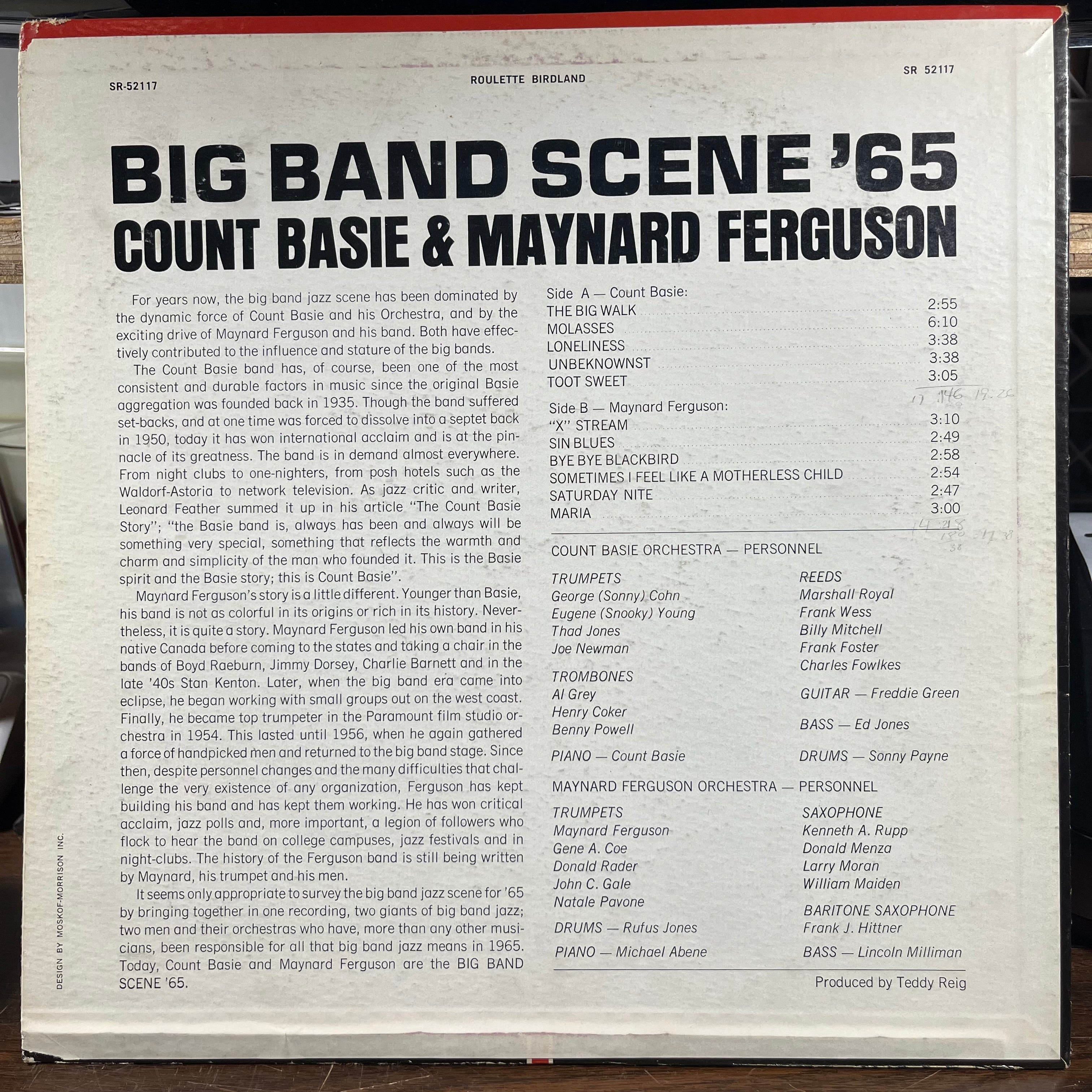 Count Basie - Big Band Scene '65 (LP) | Excellent (EX) Excellent (EX)