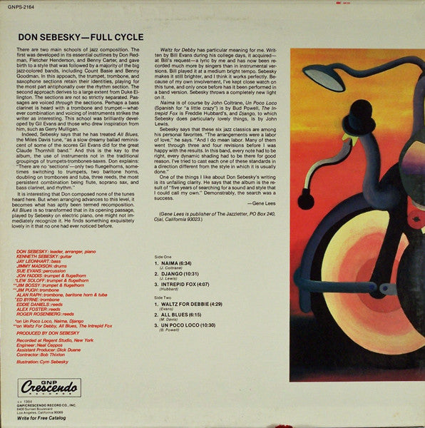 Don Sebesky - Full Cycle | Excellent (EX) Near Mint (NM)