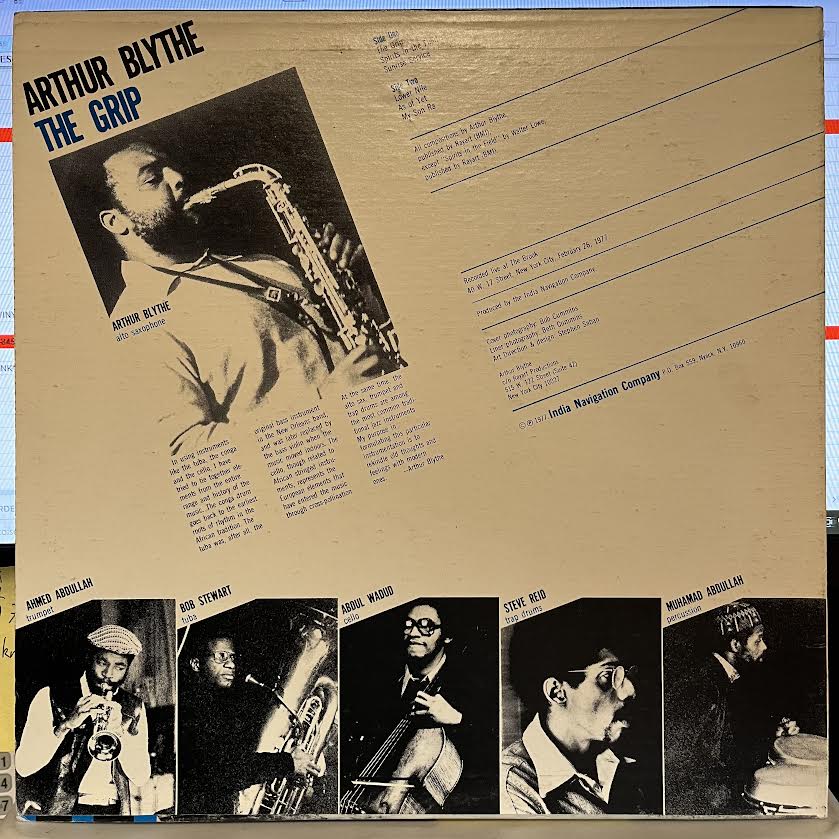 Arthur Blythe - The Grip | Excellent (EX) Excellent (EX)