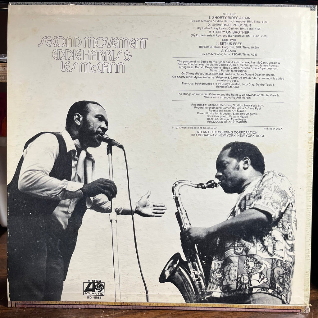 Eddie Harris - Second Movement (VINYL) | Excellent (EX) Excellent+ (EX+)