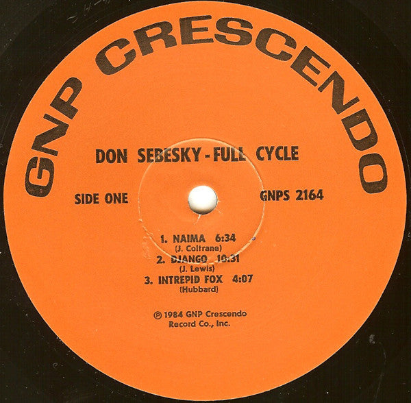 Don Sebesky - Full Cycle | Excellent (EX) Near Mint (NM)