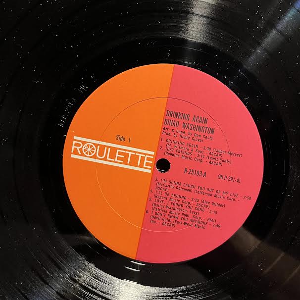 Dinah Washington - Drinking Again (VINYL) | Excellent (EX) Near Mint (NM)