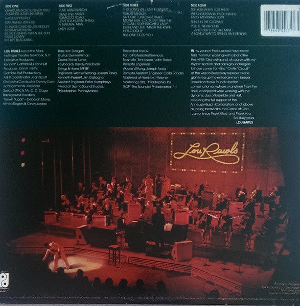 Lou Rawls - Live | Excellent (EX) Near Mint (NM)