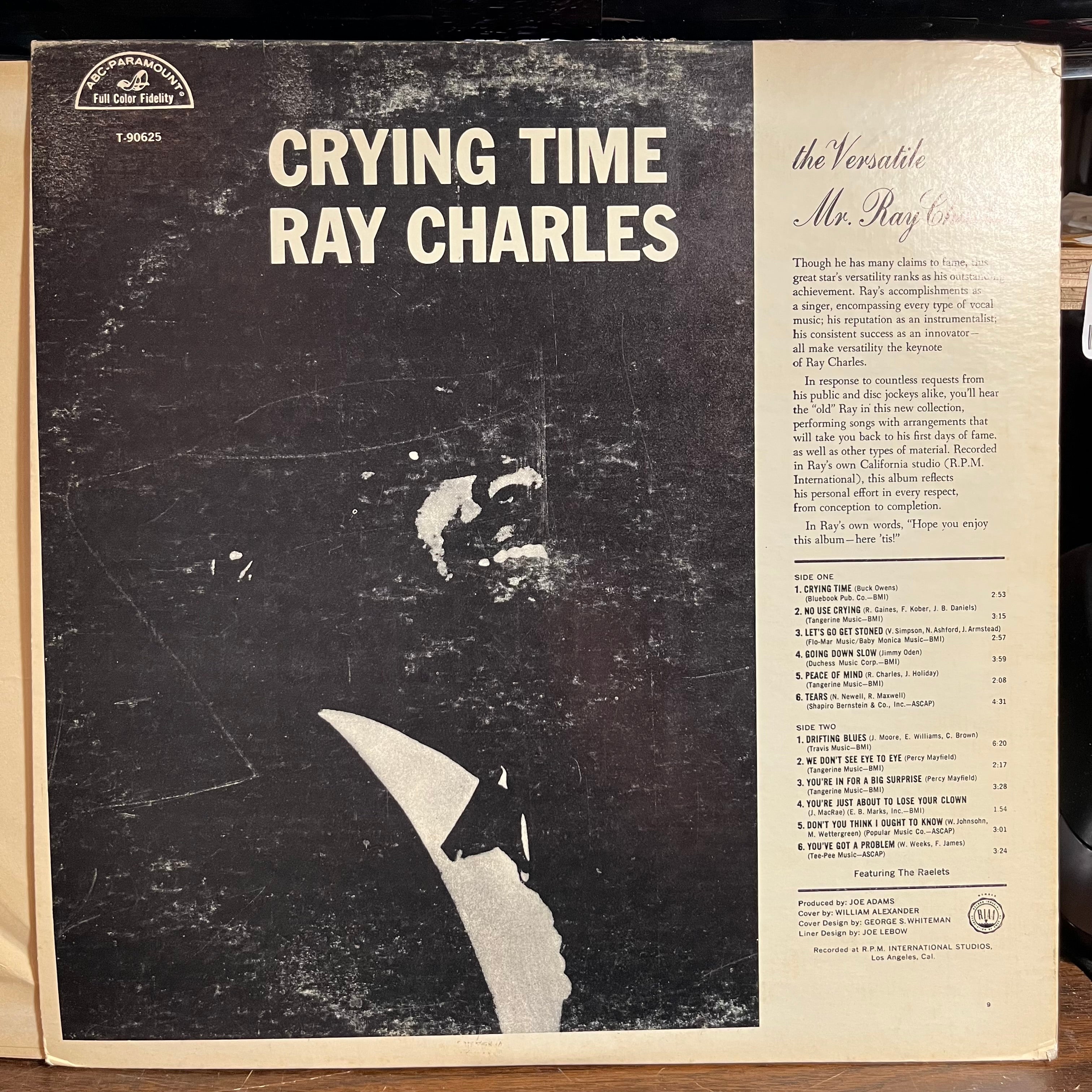 Ray Charles - Crying Time (VINYL) | Excellent (EX) Very Good Plus (VG+)