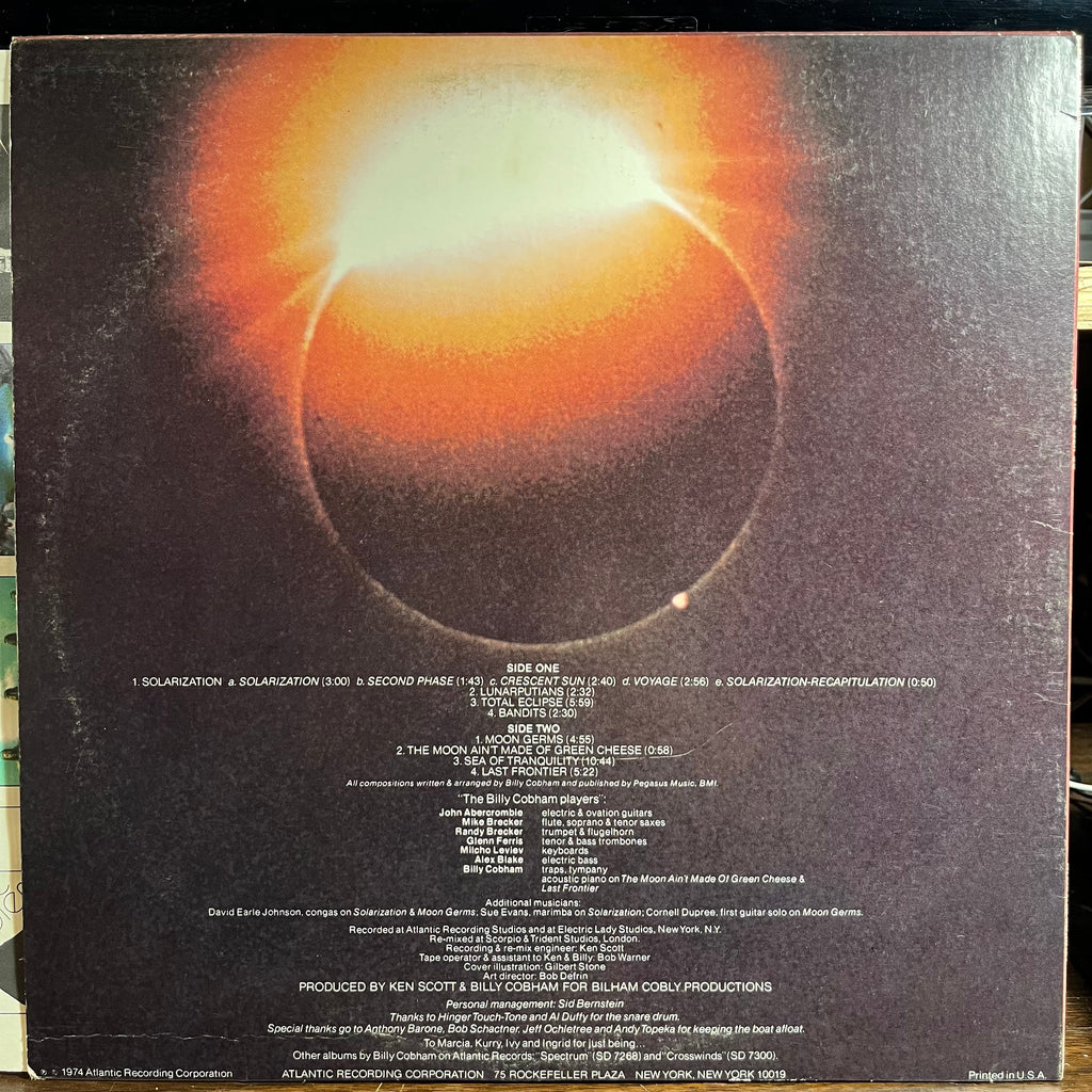 Billy Cobham - Total Eclipse (VINYL) | Near Mint- (NM-) Excellent+ (EX+)