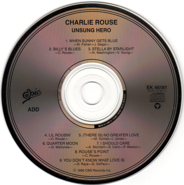 Charlie Rouse - Unsung Hero (CD) | Near Mint (NM) Near Mint (NM)