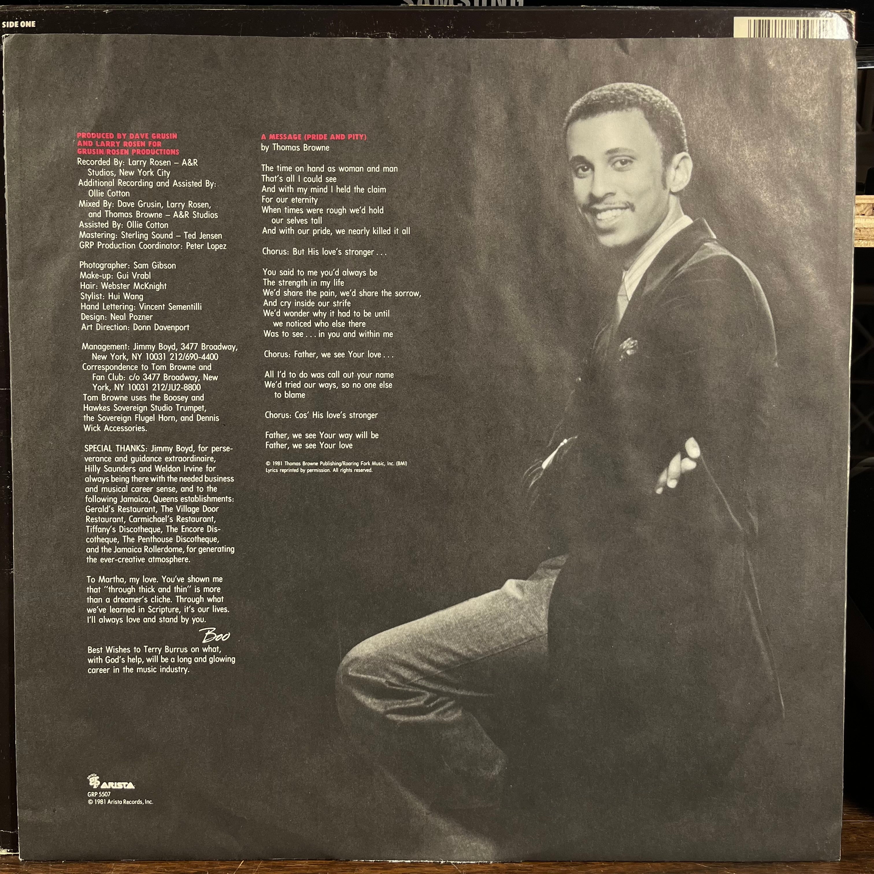 Tom Browne - Yours Truly (LP) | Excellent (EX)