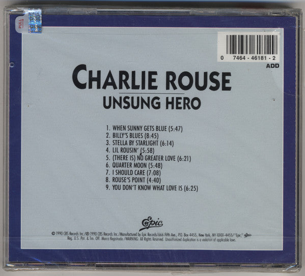 Charlie Rouse - Unsung Hero (CD) | Near Mint (NM) Near Mint (NM)