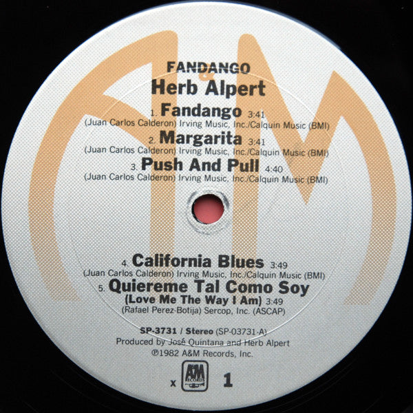 Herb Alpert - Fandango | Near Mint (NM) Near Mint (NM)