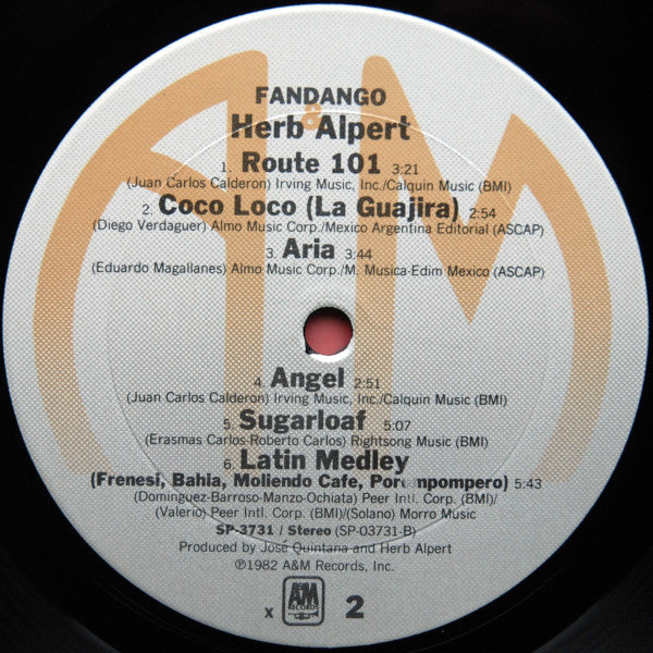 Herb Alpert - Fandango | Near Mint (NM) Near Mint (NM)