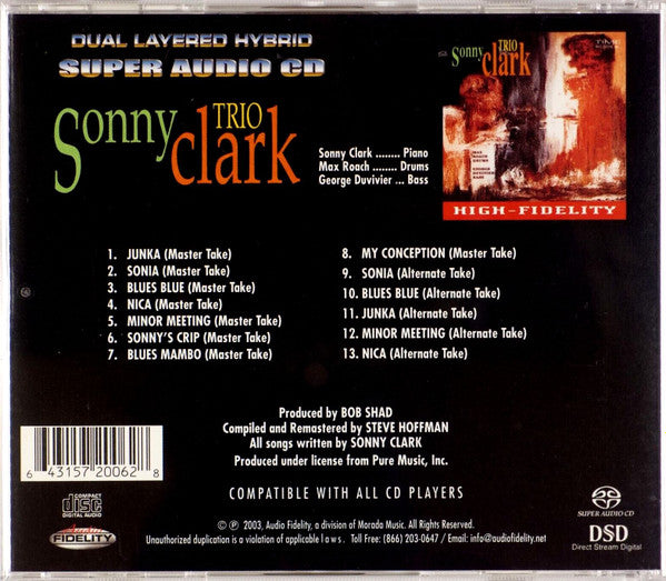 Sonny Clark Trio (SACD) | Near Mint (NM or M-)