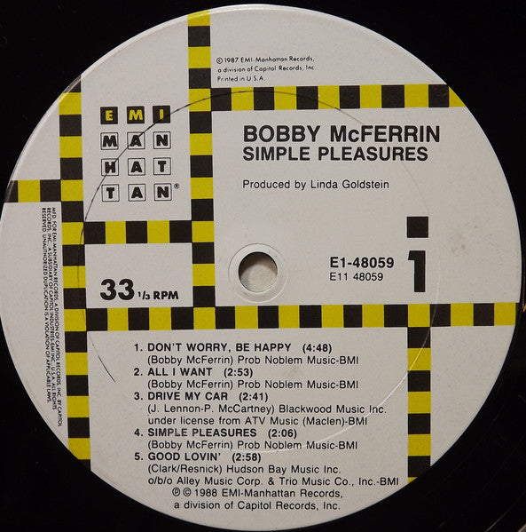 Bobby McFerrin - Simple Pleasures | Near Mint (NM) Near Mint (NM)