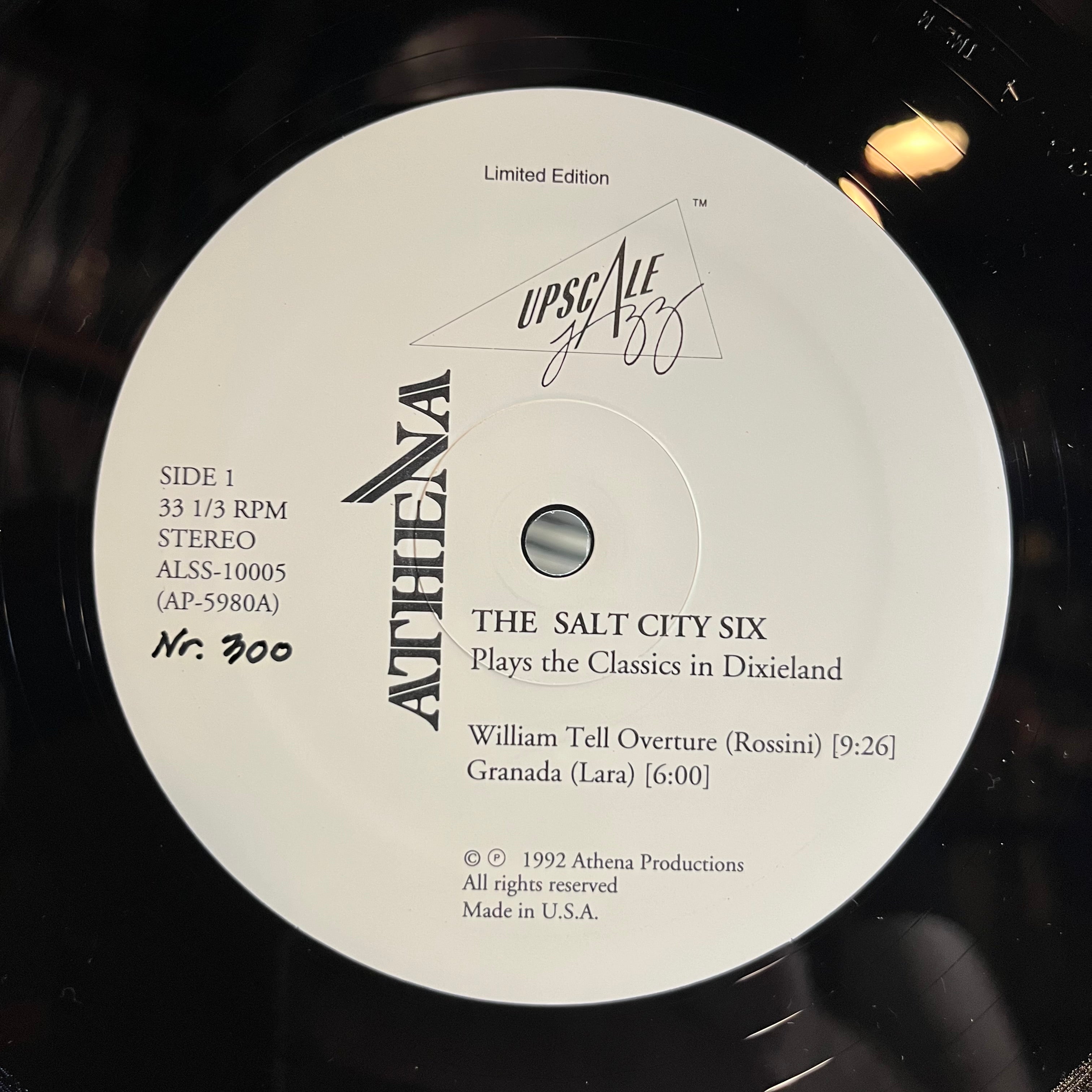 Salt City Six Plays The Classics In Dixieland (VINYL) | Near Mint (NM) Near Mint (NM)