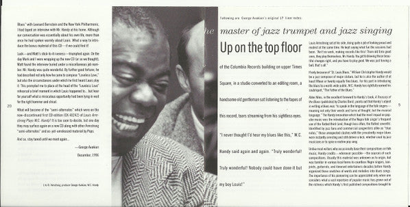 Louis Armstrong - Plays W. C. Handy (SACD) | Near Mint (NM) Near Mint (NM)