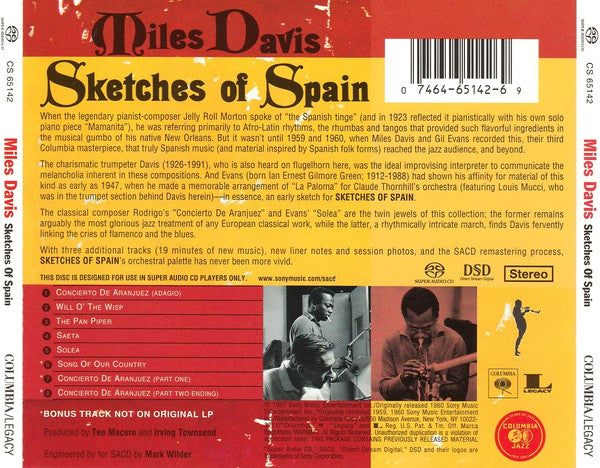 Miles Davis - Sketches Of Spain (SACD) | Near Mint (NM) Near Mint (NM)