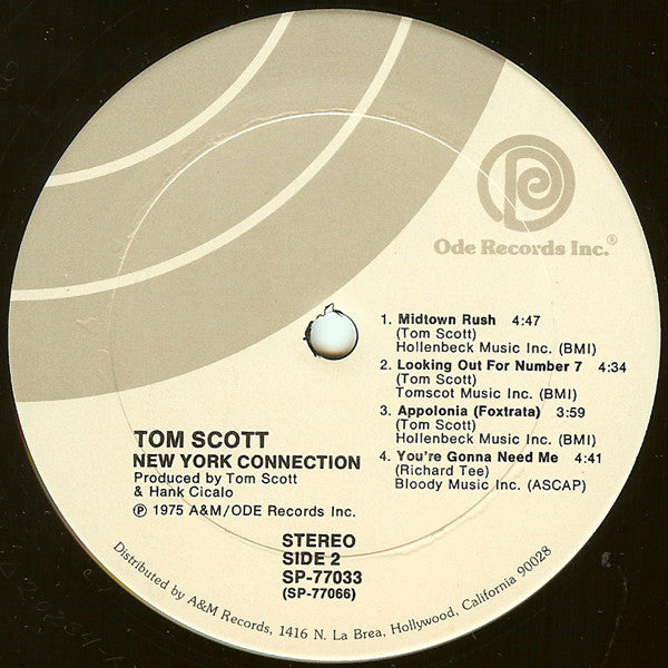 Tom Scott - New York Connection | Near Mint (NM) Near Mint (NM)