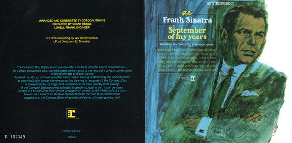 Frank Sinatra - September Of My Years (CD) | Near Mint (NM) Near Mint (NM)