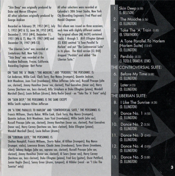 Duke Ellington And His Orchestra - Ellington Uptown (CD) | Near Mint (NM or M-)