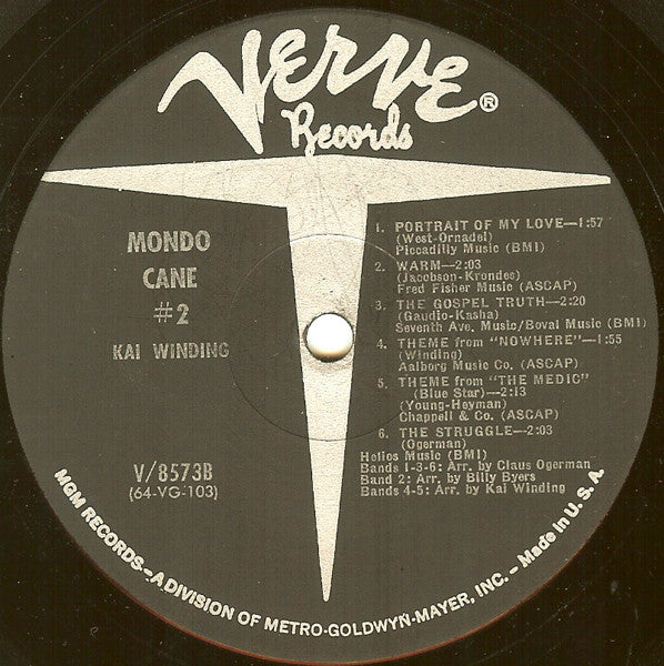 Kai Winding - Mondo Cane #2 | Near Mint (NM) Excellent (EX)