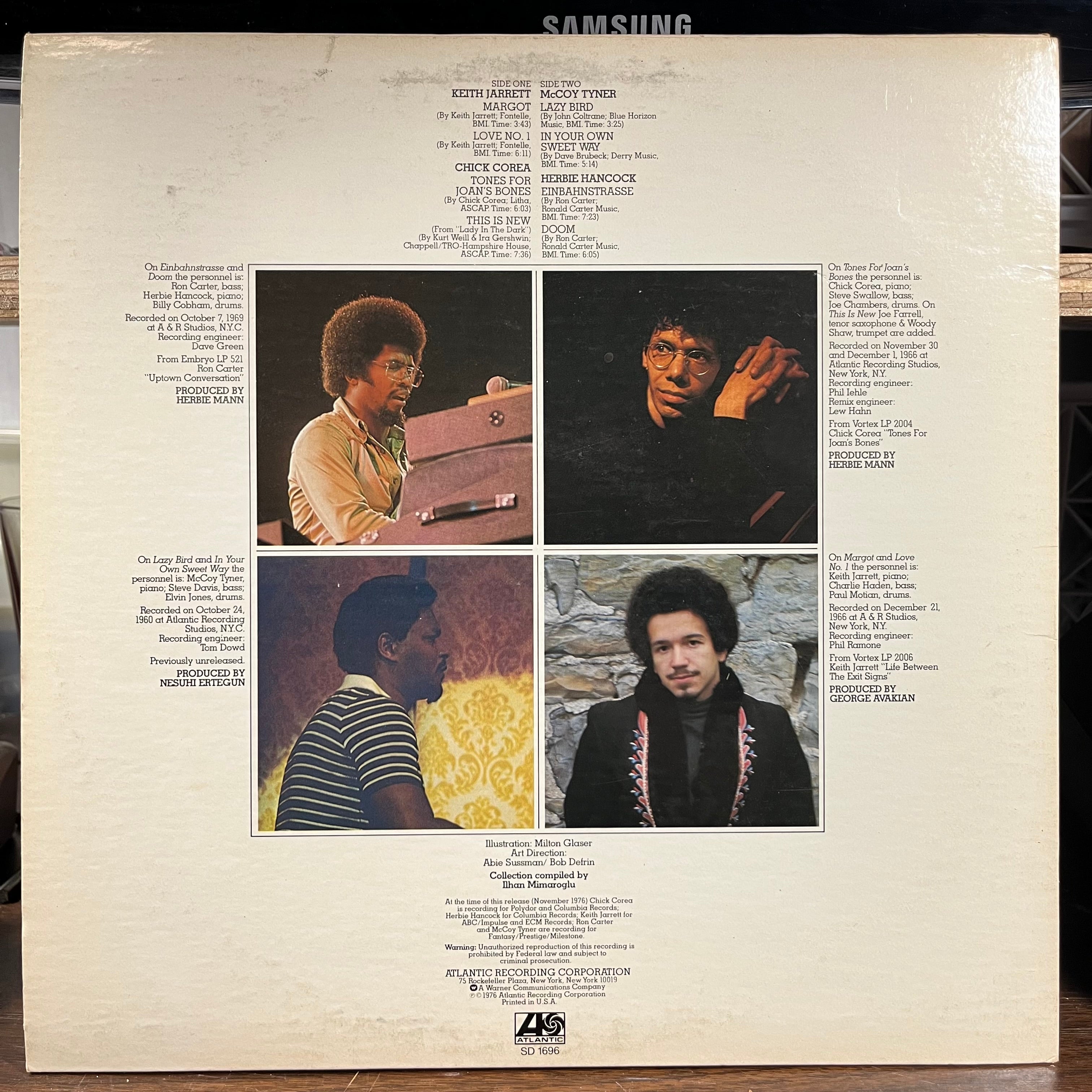 Chick Corea - Chick Corea, Herbie Hancock, Keith Jarrett, McCoy Tyner (LP) | Near Mint (NM) Excellent (EX)