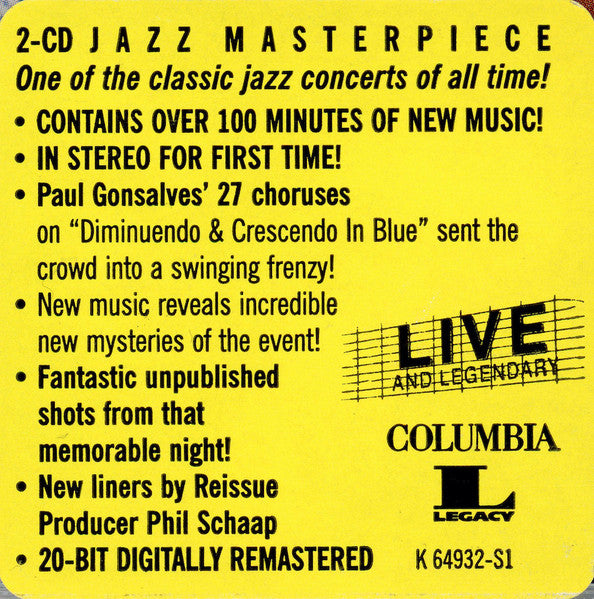 Duke Ellington - Ellington At Newport 1956 (Complete) (2xCD) | Near Mint (NM or M-)
