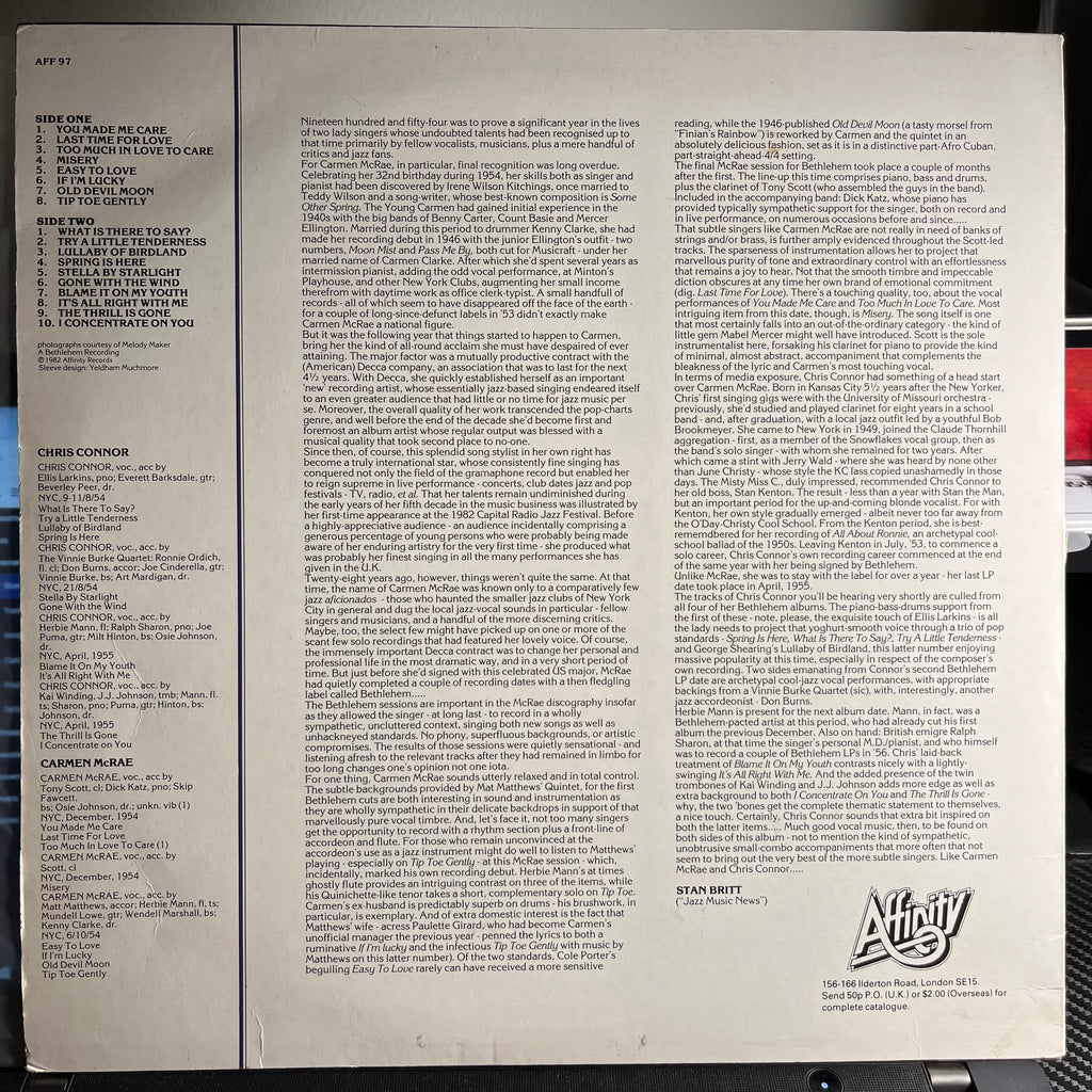 Chris Connor - I Hear Music *UK* | Near Mint (NM) Near Mint (NM)