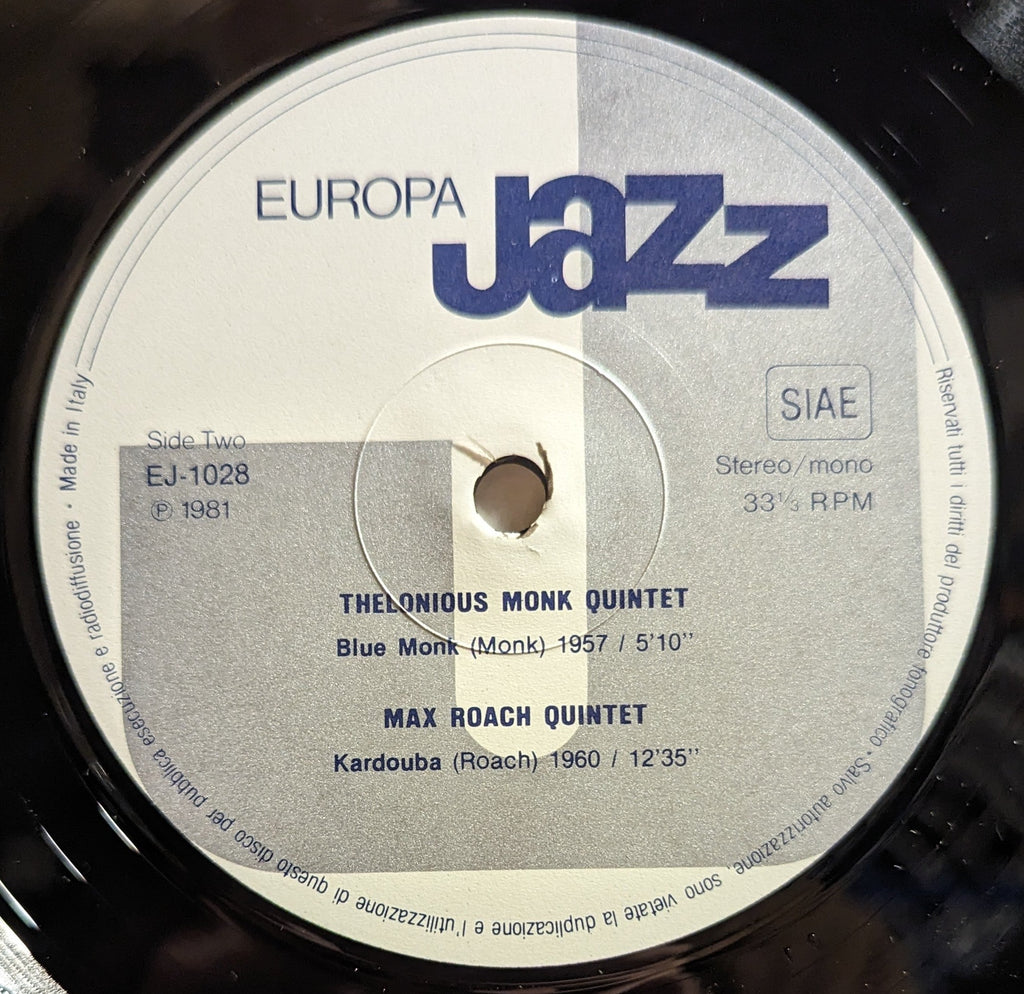 Thelonious Monk - Europa Jazz *ITALY* | Near Mint (NM) Excellent (EX)