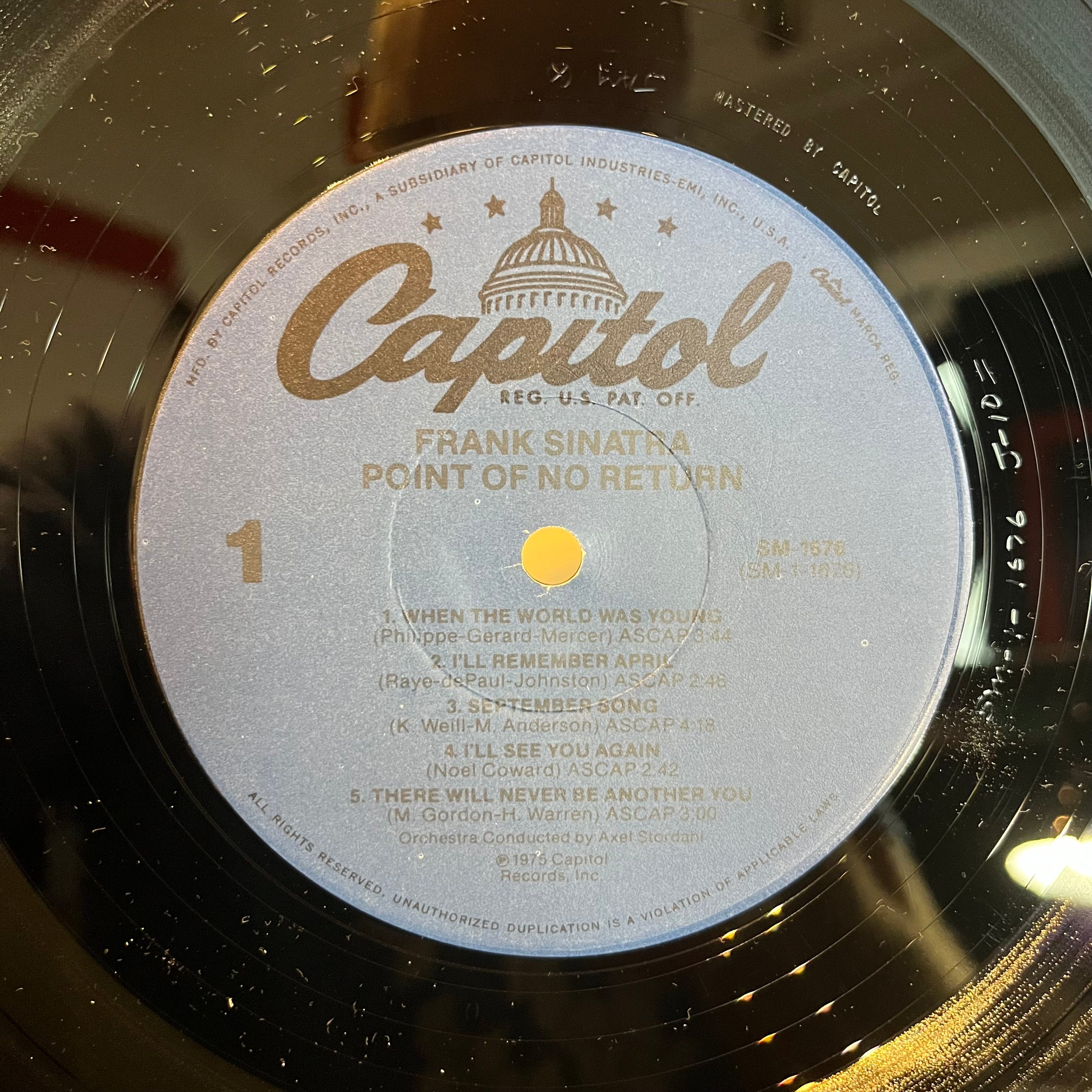 Frank Sinatra - Point Of No Return | Near Mint (NM) Near Mint (NM)