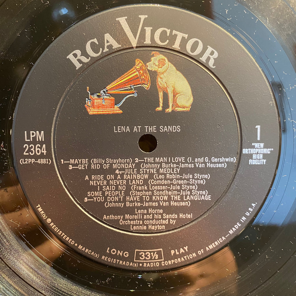 Lena Horne - Lena At The Sands *MONO / 1S* | Near Mint (NM) Near Mint (NM)