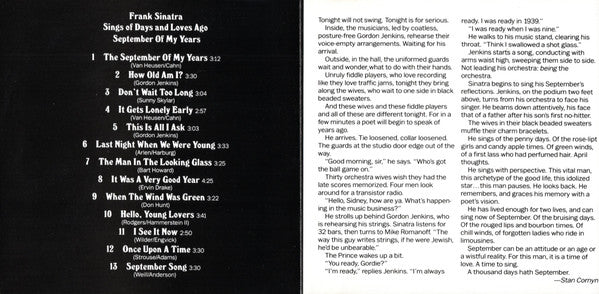 Frank Sinatra - September Of My Years (CD) | Near Mint (NM) Near Mint (NM)