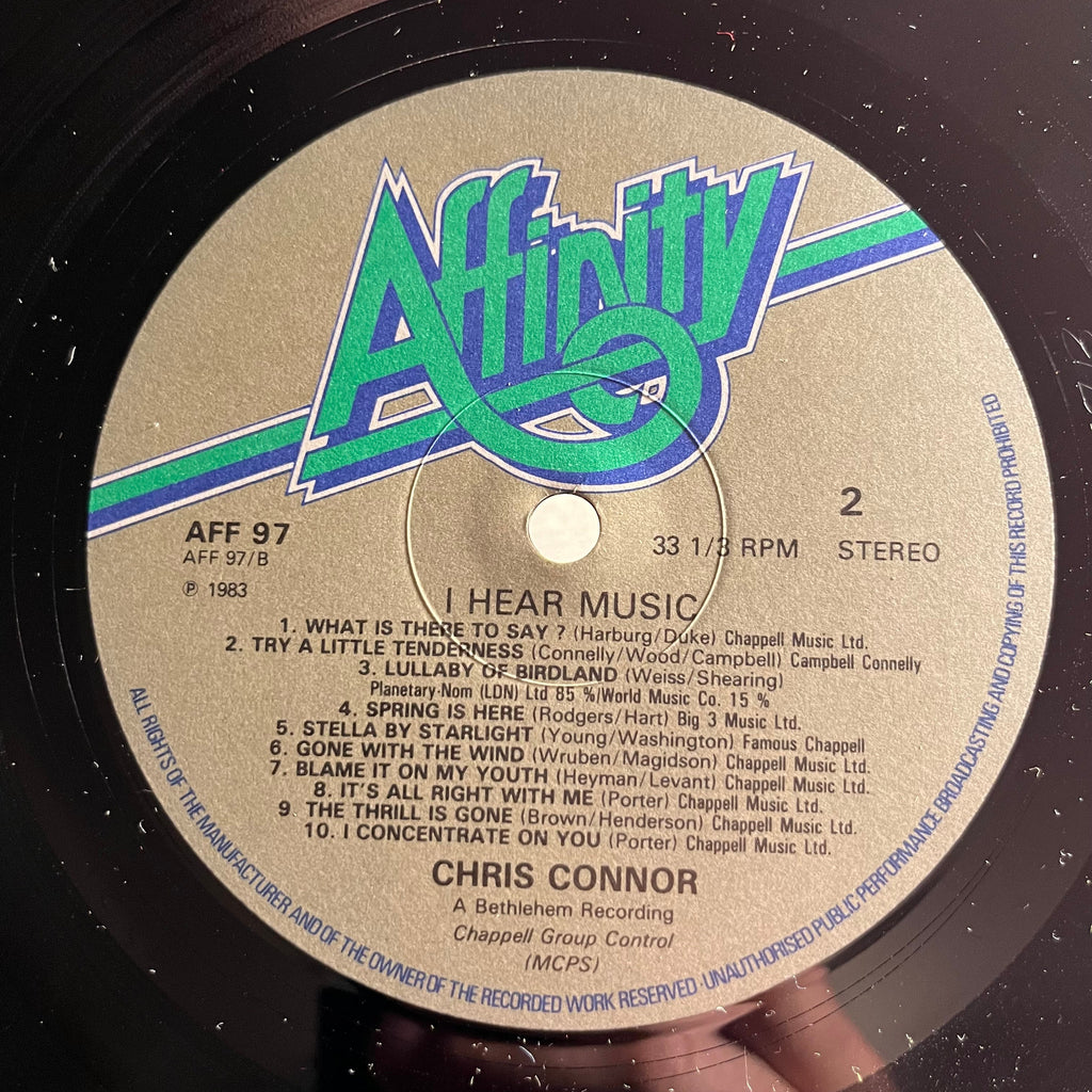 Chris Connor - I Hear Music *UK* | Near Mint (NM) Near Mint (NM)