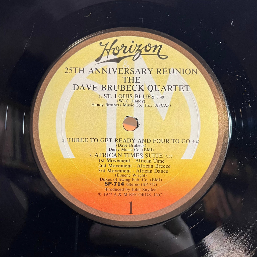 The Dave Brubeck Quartet - 25th Anniversary Reunion (VINYL) | Near Mint (NM) Excellent (EX)