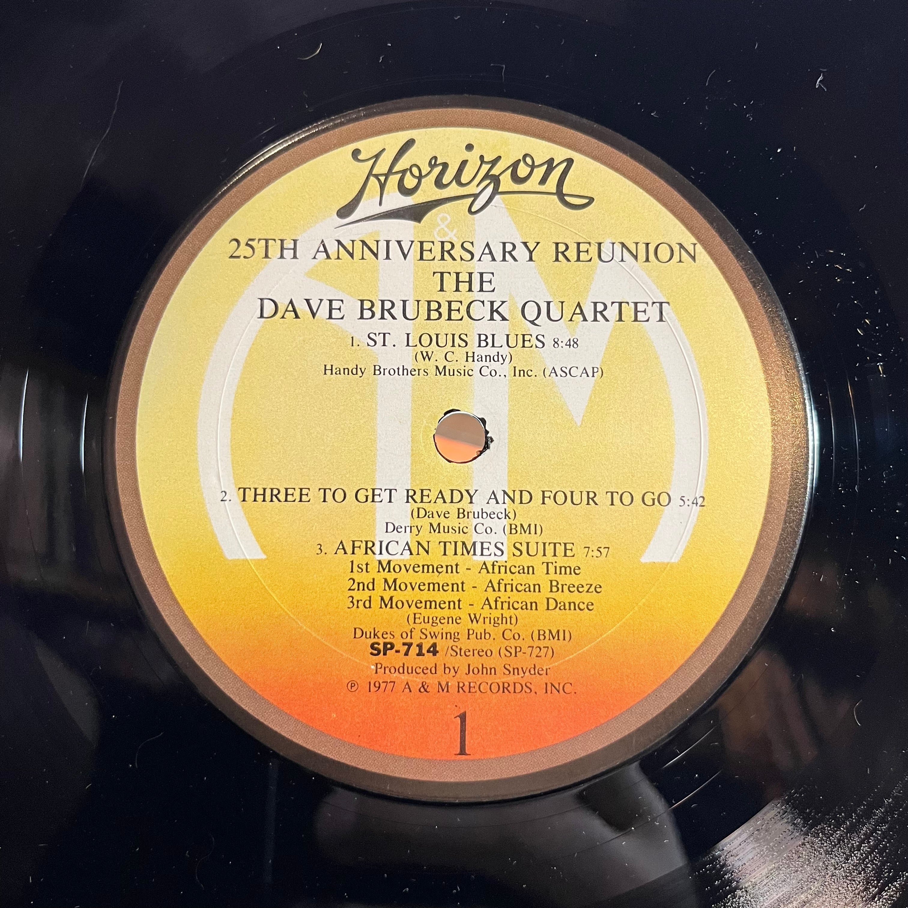 The Dave Brubeck Quartet - 25th Anniversary Reunion (VINYL) | Near Mint (NM) Excellent (EX)