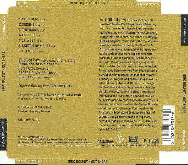 Eric Dolphy - Out There (SACD) | Near Mint (NM or M-)