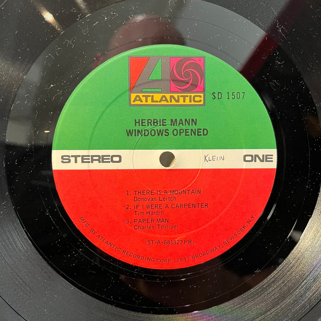 Herbie Mann - Windows Opened (VINYL) | Near Mint (NM) Near Mint (NM)