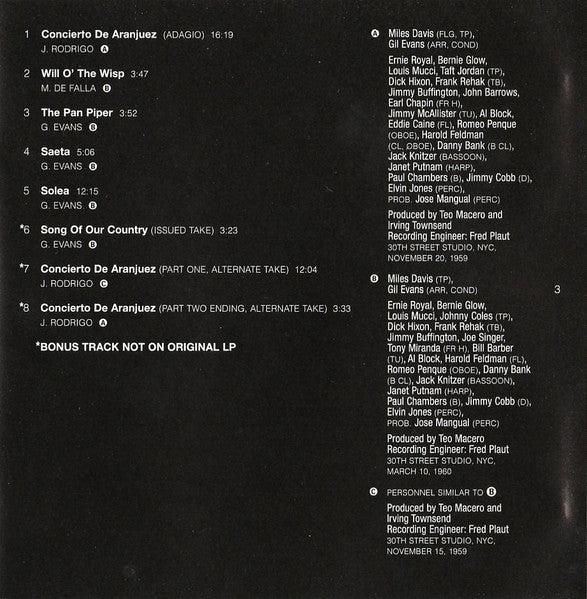 Miles Davis - Sketches Of Spain (SACD) | Near Mint (NM) Near Mint (NM)