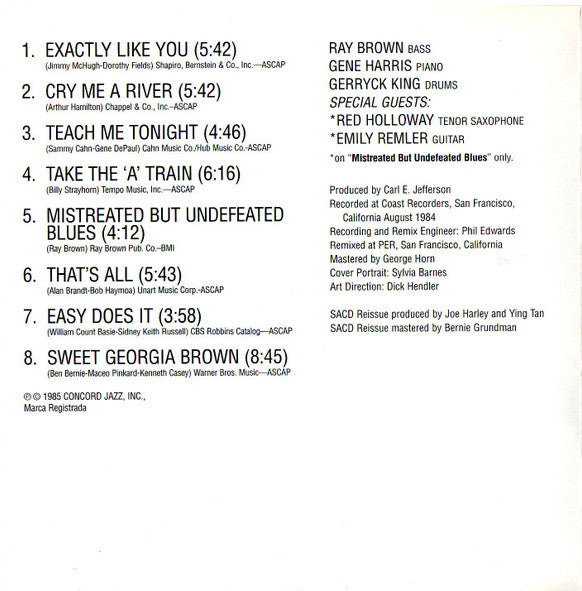 Ray Brown Trio - Soular Energy (SACD) | Near Mint (NM or M-)