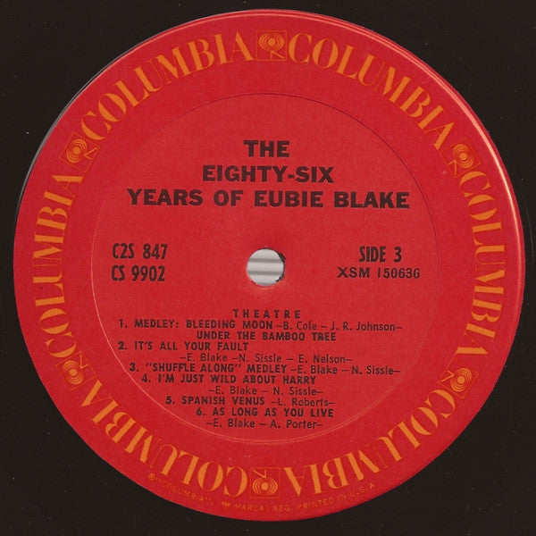 Eubie Blake - The Eighty-Six Years Of Eubie Blake | Near Mint (NM) Very Good Plus (VG+)