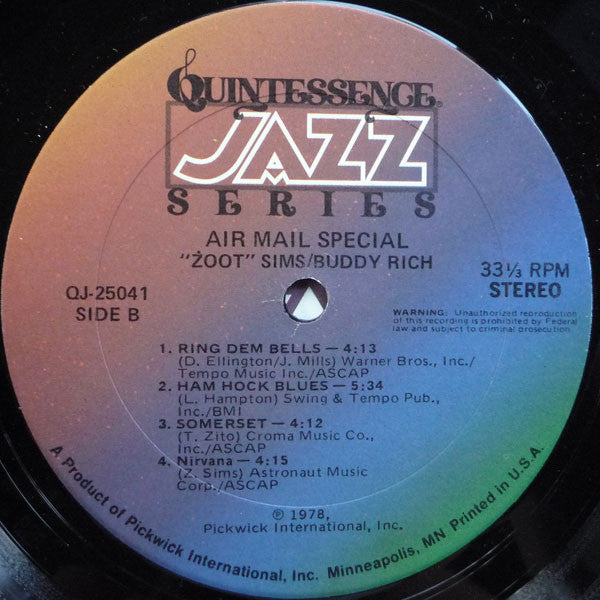 Zoot Sims - Air Mail Special | Near Mint (NM) Near Mint (NM)