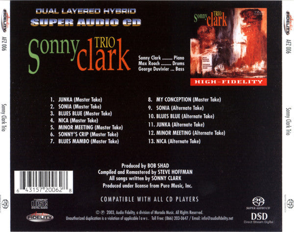 Sonny Clark Trio (SACD) | Near Mint (NM or M-)
