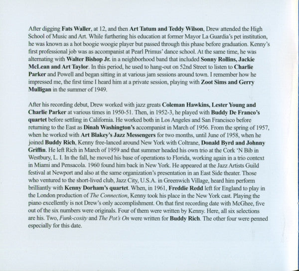 Kenny Drew - Undercurrent (CD) | Near Mint (NM or M-)