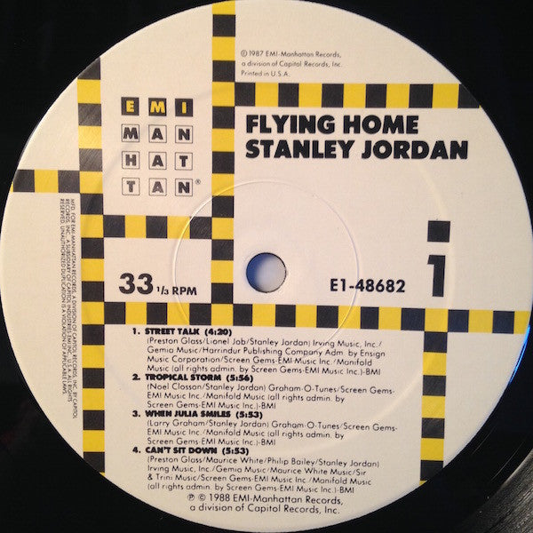 Stanley Jordan - Flying Home | Near Mint (NM) Excellent (EX)