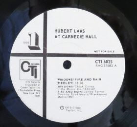 Hubert Laws - Carnegie Hall *PROMO* | Near Mint (NM) Very Good Plus (VG+)