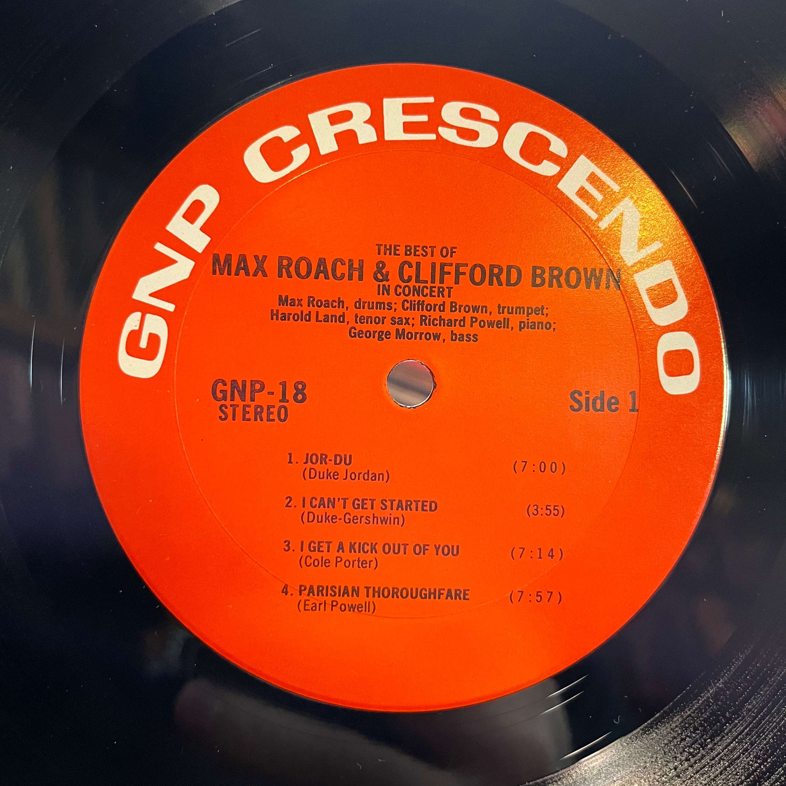 Clifford Brown And Max Roach - The Best Of Max Roach And Clifford Brown In Concert (VINYL) | Near Mint (NM) Near Mint (NM)