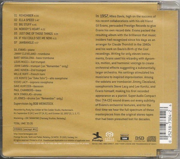 Gil Evans - Gil Evans & Ten (SACD) | Near Mint (NM or M-)